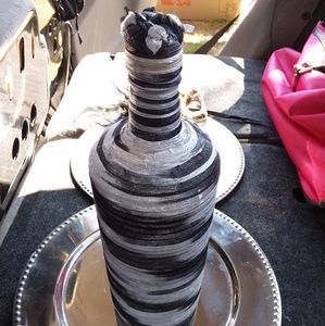 Black & White Decor Bottle